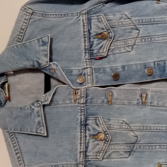 Levi vintage red tab denim jacket,amazing condition, women's sz m, - Picture 3 of 4